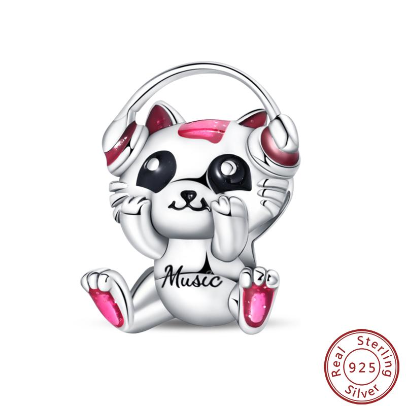 Cute Cat And Dog Series Copper Moon Butterfly Paw Print Charms 3Mm Diy Fine Jewelry Gifts Making