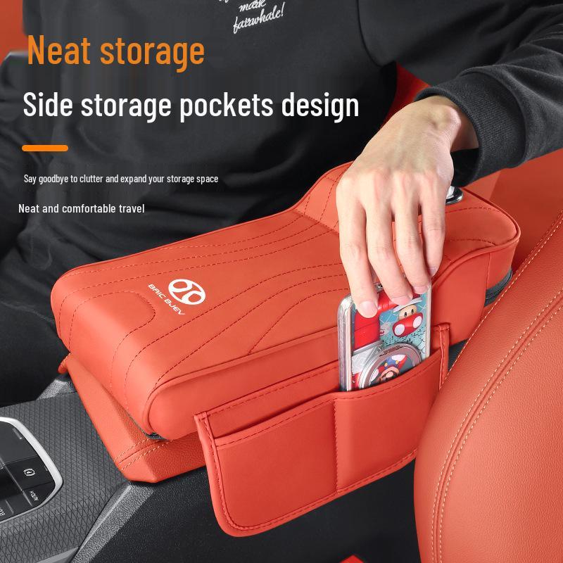 Armrest Box Heightening Pad with Tissue Storage for BAIC EU5/BJ40 and Senbao X35/D50/X25