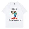 I Love Miners Maglietta Meme Divertente Uomo Donna Alta Qualità Moda Maglietta Oversize Estate Casual Manica Corta T-shirt Streetwear