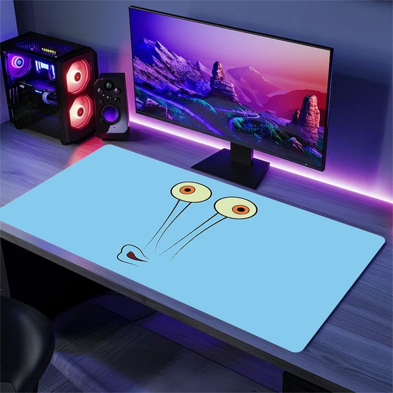 SpongeBob SquarePants Mouse Pad, Large Gaming Desk Mat, Non-slip XXL Mousepad for Laptop & Tablet, Mini PC Playmat with Stitched Edges