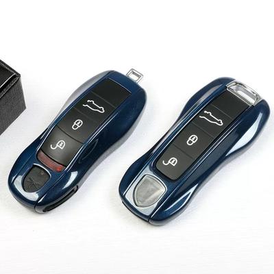 Etui na kluczyk samochodowy Północny Błękit Obudowa ochronna na pilot do Porsche Panamera Cayenne Macan Boxster 718 Cayman Taycan 911