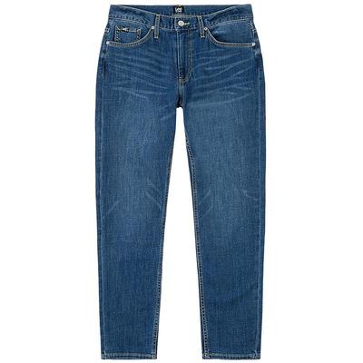 Men's Mid-Rise Tapered Five-Pocket Jeans