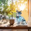 Crystal Kitten - 2D Flat Acrylic Desktop Ornament, Wall Decor Art, Four Seasons Decoration, Novelty Home Decor, Perfect Durable for Bedroom