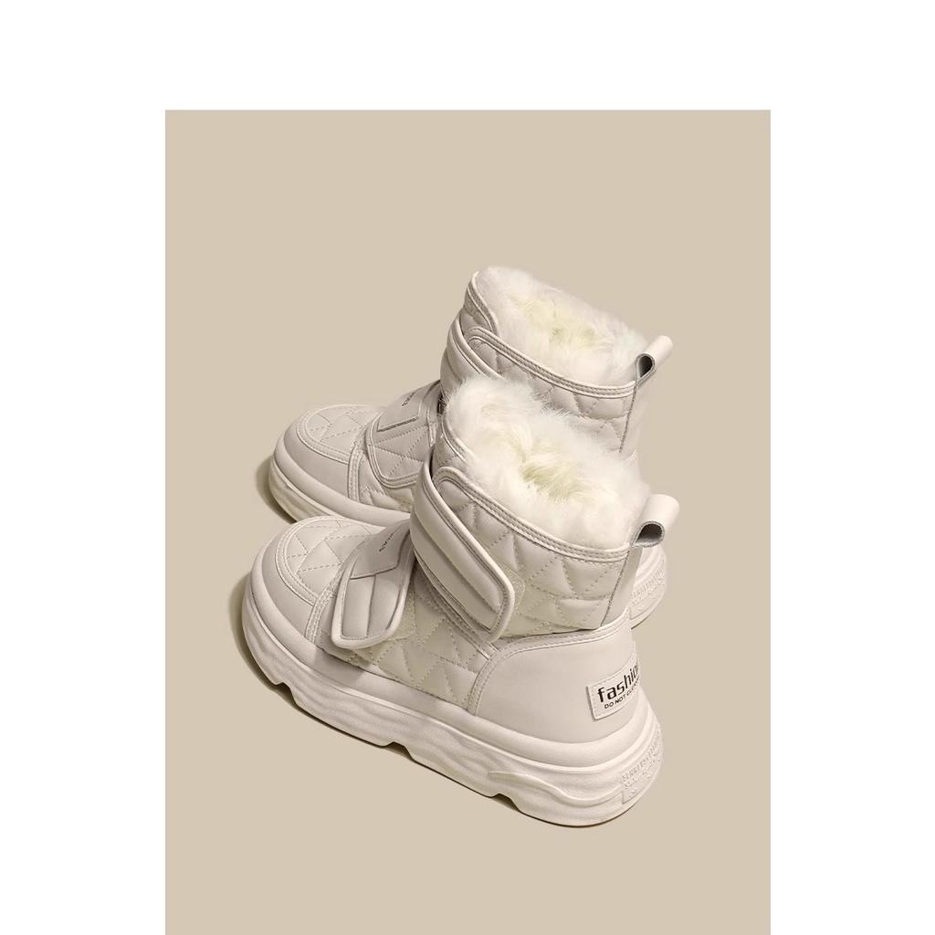 Snow boots women's velvet boots cotton shoes 2025 winter new shoes waterproof and non-slip Northeast women's bread shoes winter