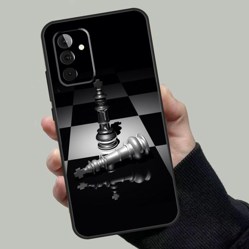 Chess Pieces Case For Samsung Galaxy A33 A53 A13 A23 A17 A06 A16 A56 A36 A54 A34 A14 A52 A32 A15 A35 A55