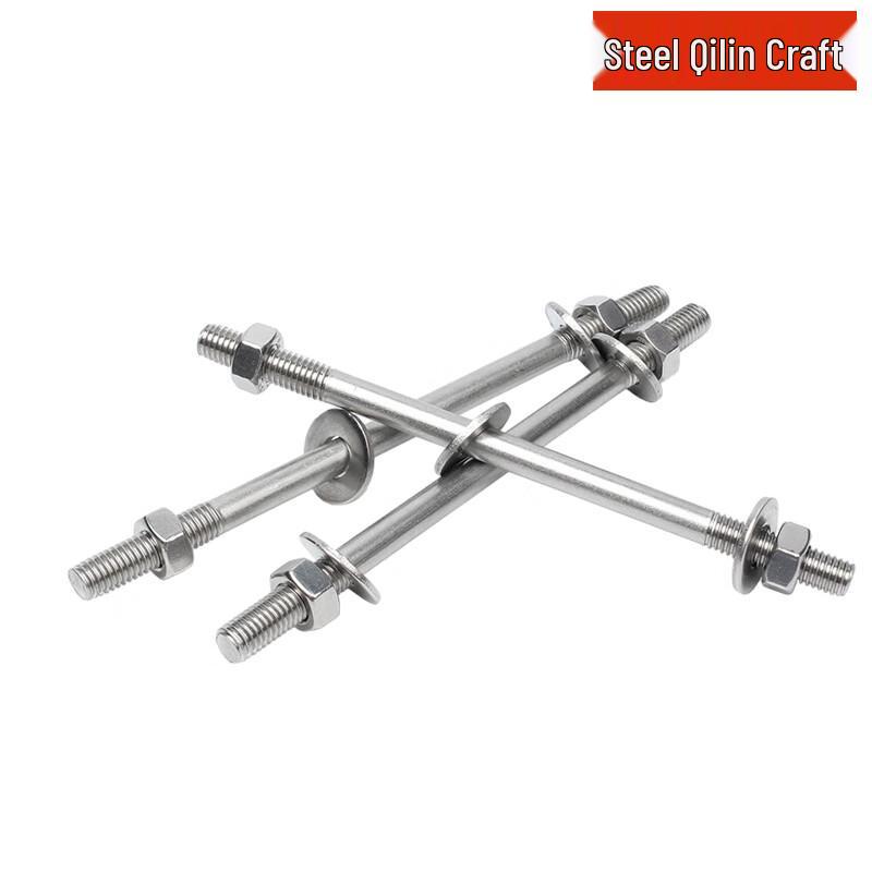304 Stainless Steel Extended Double-Ended Through-Wall Bolt