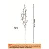 1pcs Artificial Flowers White Plum Blossom Fake Wintersweet Long Stem Plastic Flowers Home Hotel Office Wedding Party Garden Decor