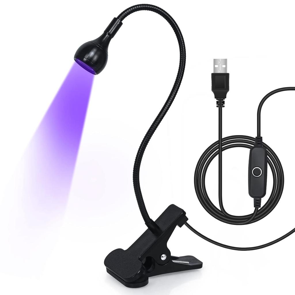 Lampy LED do paznokci 3W Elastyczna lampa Gooseneck Szybkoschnąca suszarka do paznokci Manicure Żel Lakier Utwardzający Światło do Paznokci Żelowych