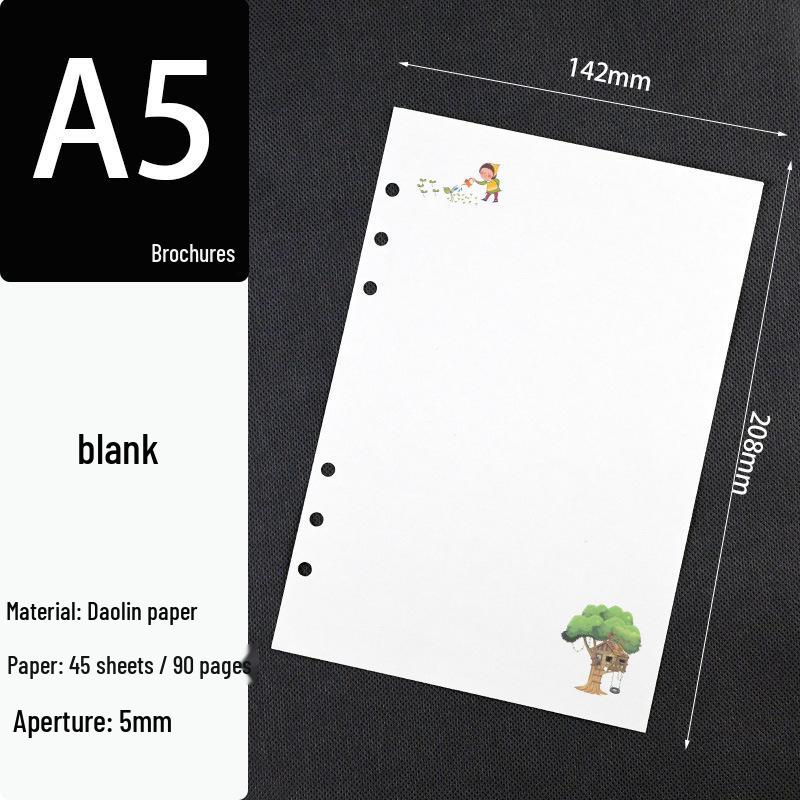 A6 Loose-Leaf Binder Refill: 6-Hole Planner & Budget Notebook Sheets