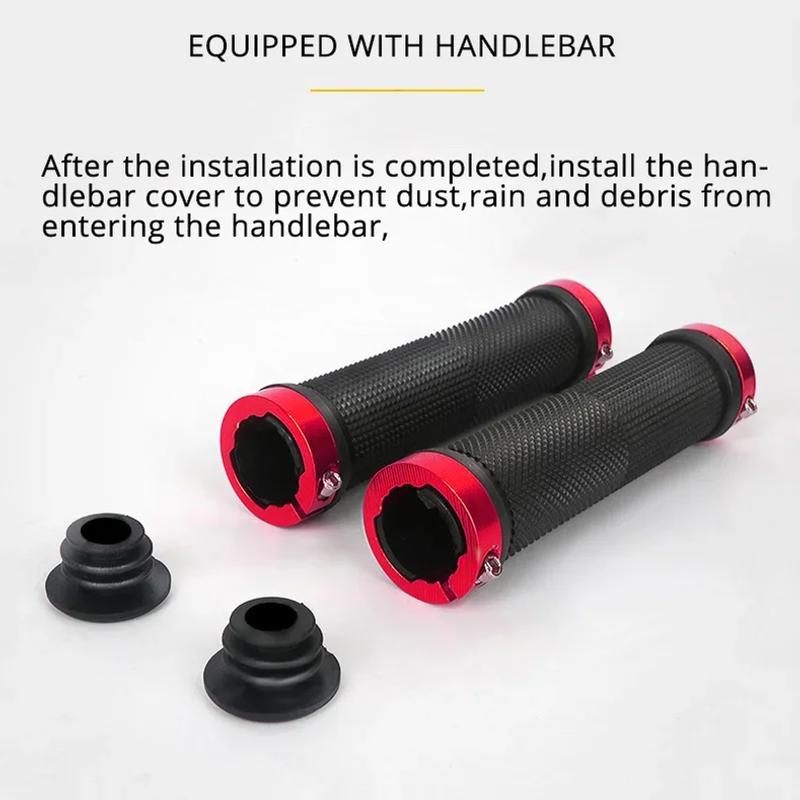 Lock On Bicycle Grips Rubber Soft Mountain Bike Grips Dustproof Waterproof Bike Handle Non-slip MTB Cuffs Cycling Accessories