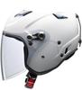 LEAD Industries RAZZO STRADA Motorcycle XL Size for motorcycles under X-AIR Semi-Jet Helmet, White, (61-62cm), 125cc.