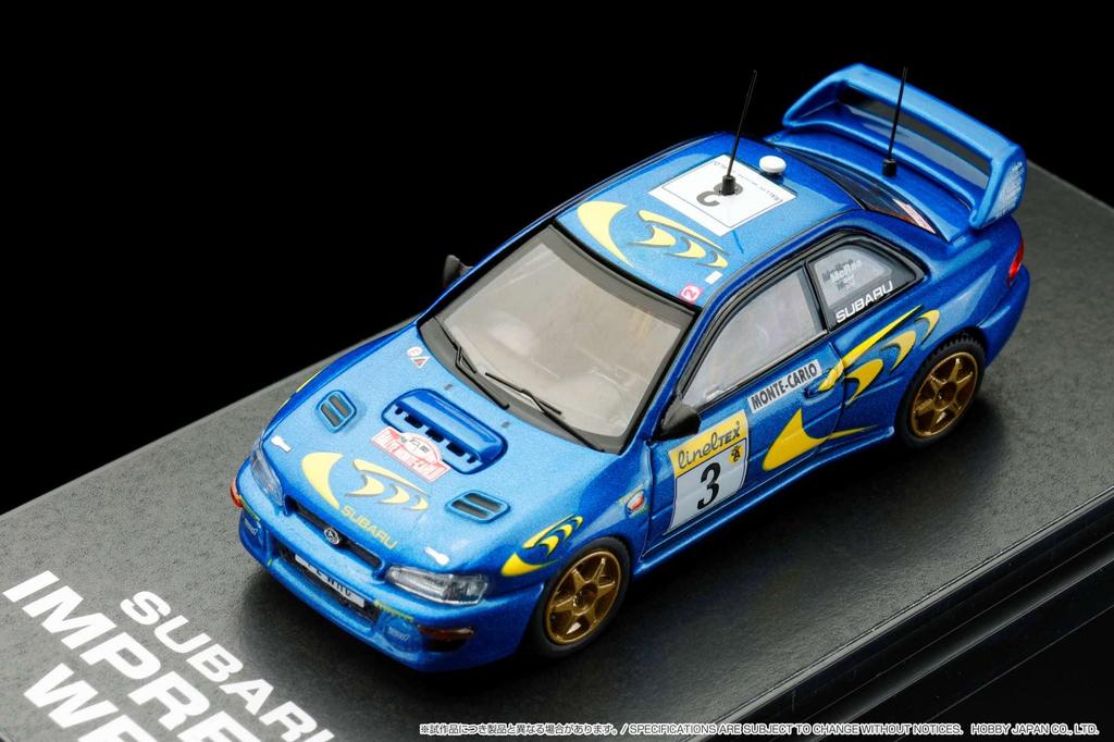 HobbyJAPAN Scale Subaru Impreza WRC 1997 1/64 #3 (Monte Carlo)