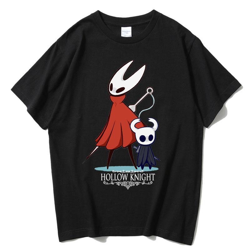 

2025 Лето Hollow Knight Silksong Футболка с коротким рукавом Игровая атрибутика Хлопок Графика Шмель Винтажные футболки Унисекс Топы Футболки 2XL