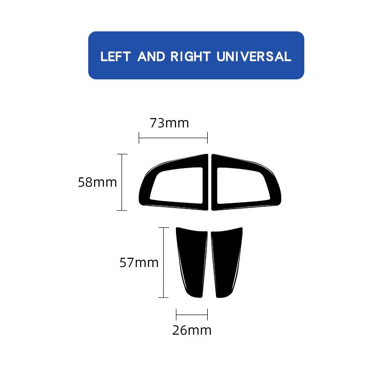 For Mazda3 Axela 2010-2013 Real Carbon Fiber Car Steering Wheel Trim Accessories Interior Sticker