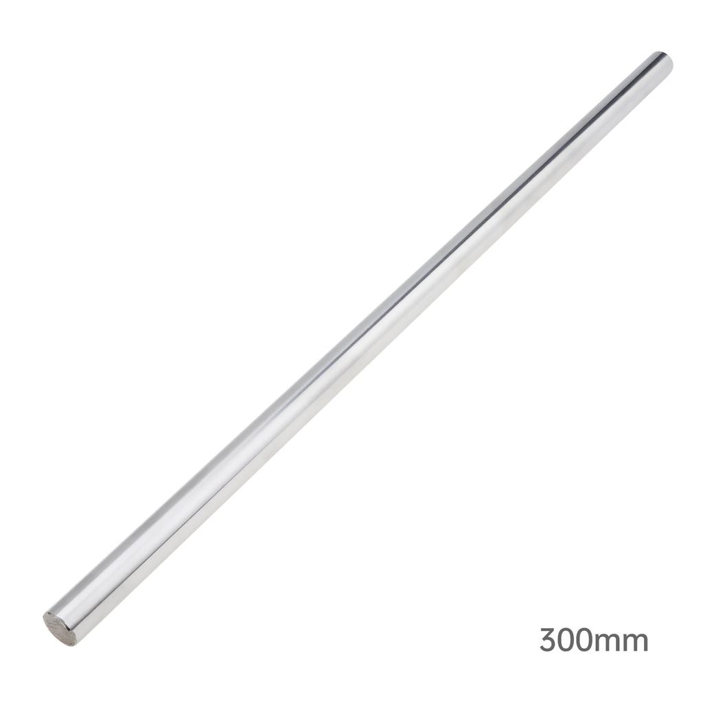 Albero Guide Lineari in Acciaio al Carbonio 10mm x 300mm Barra Tonda Liscia per Assemblaggio Strutture Meccaniche e Costruzione Dispositivi Fai-da-te