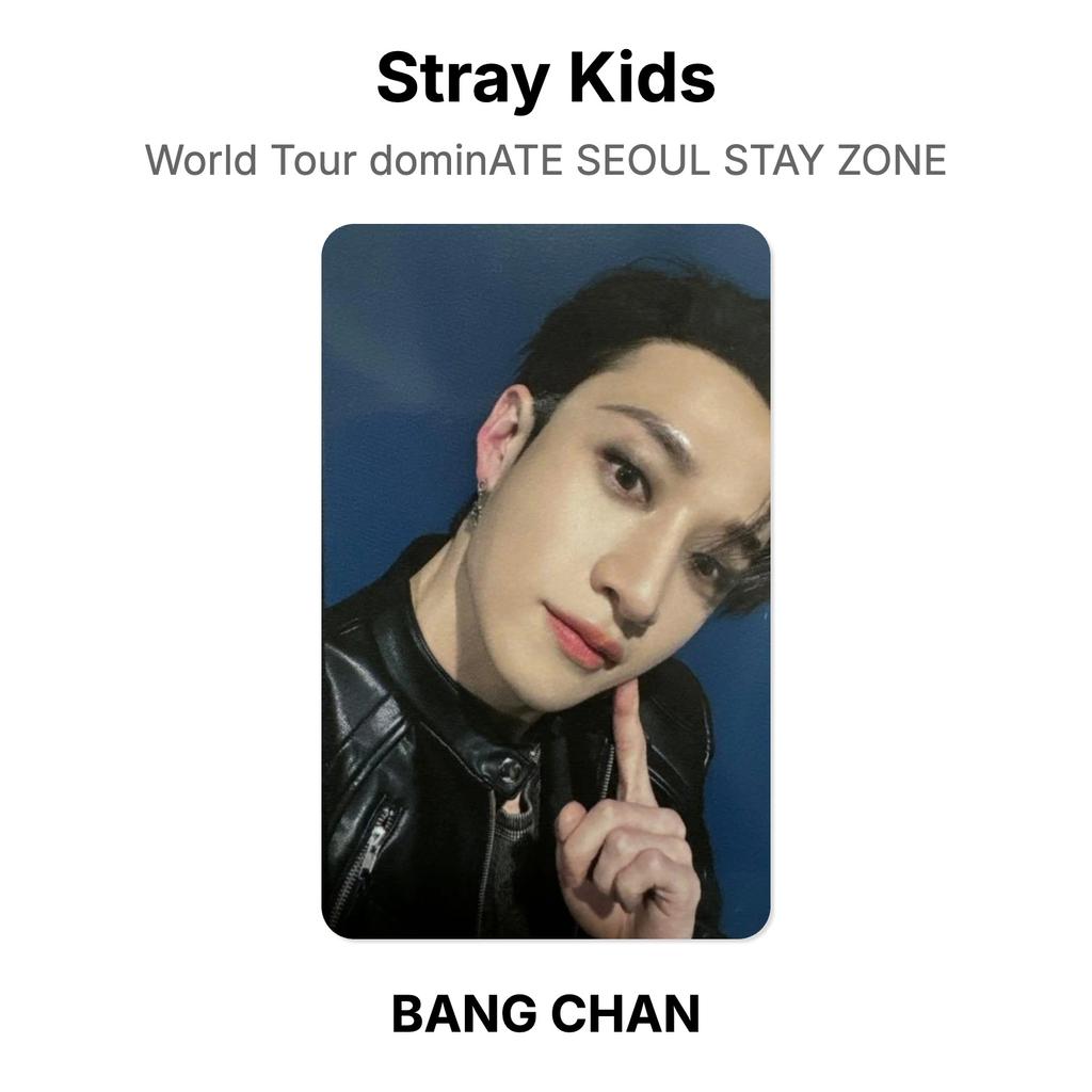 Stray Kids World Tour dominATE SEOUL STAY ZONE Official Photocard