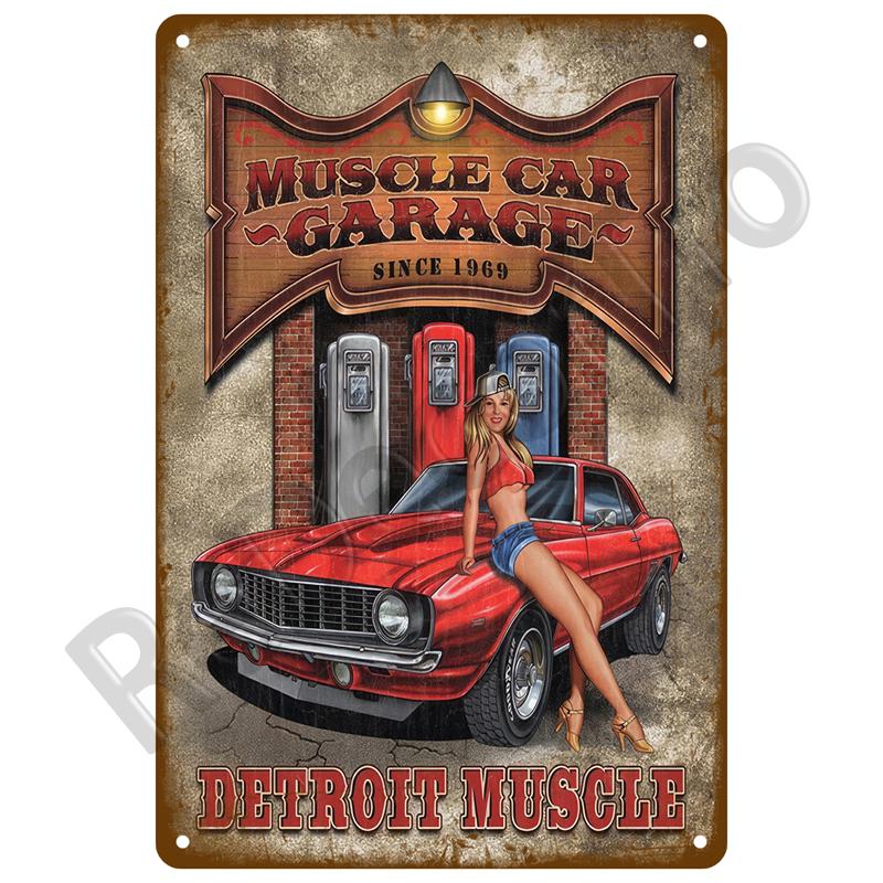 Workshop Car Parts Metal Sign Advertising Plate Wall Deocr Retro Decor Auto Parts Sign Vintage Tin Sign Metal Poster For Garage