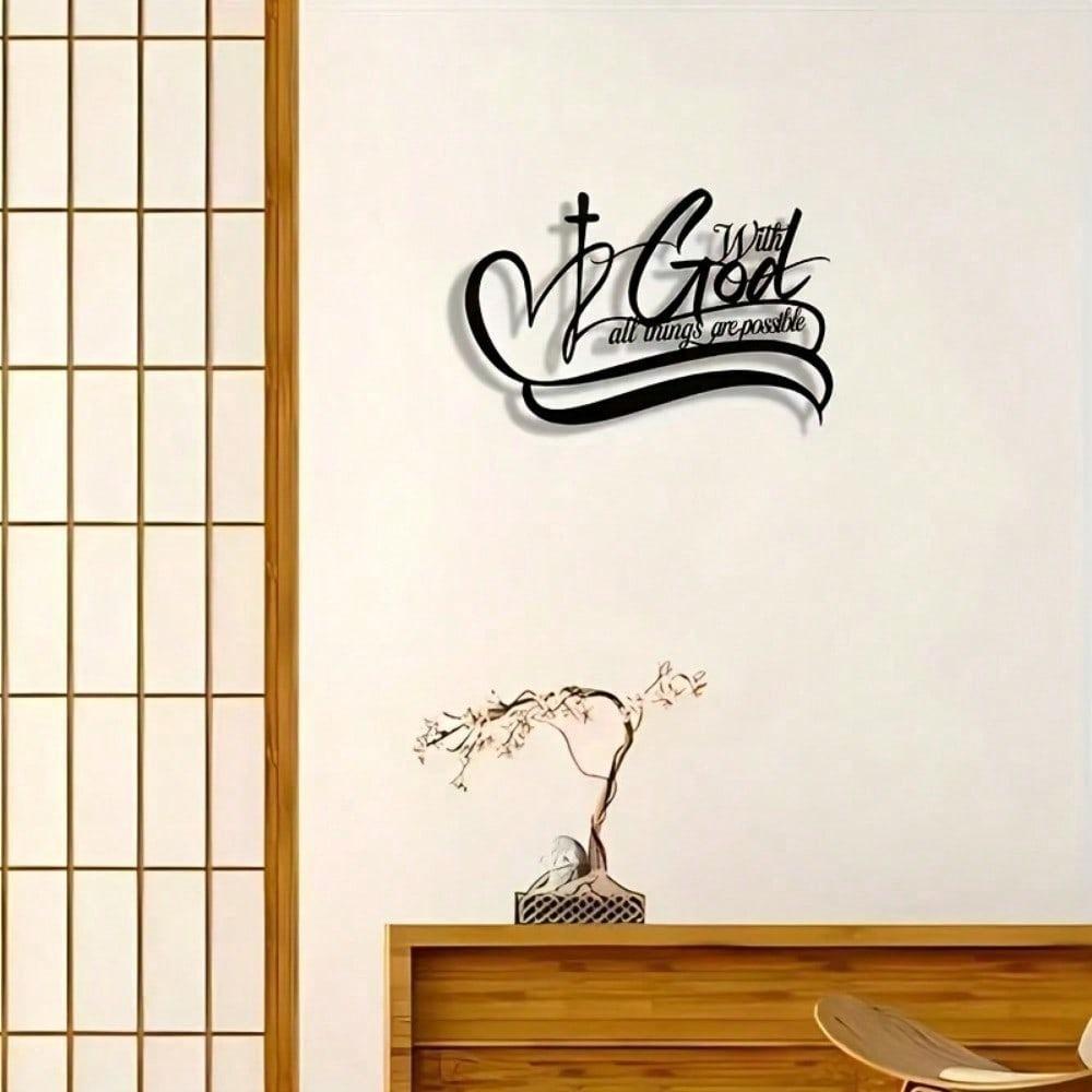 Metal Wall Art Modern Sculpture Abstract Decor Living Room Foyer Birthday Gift