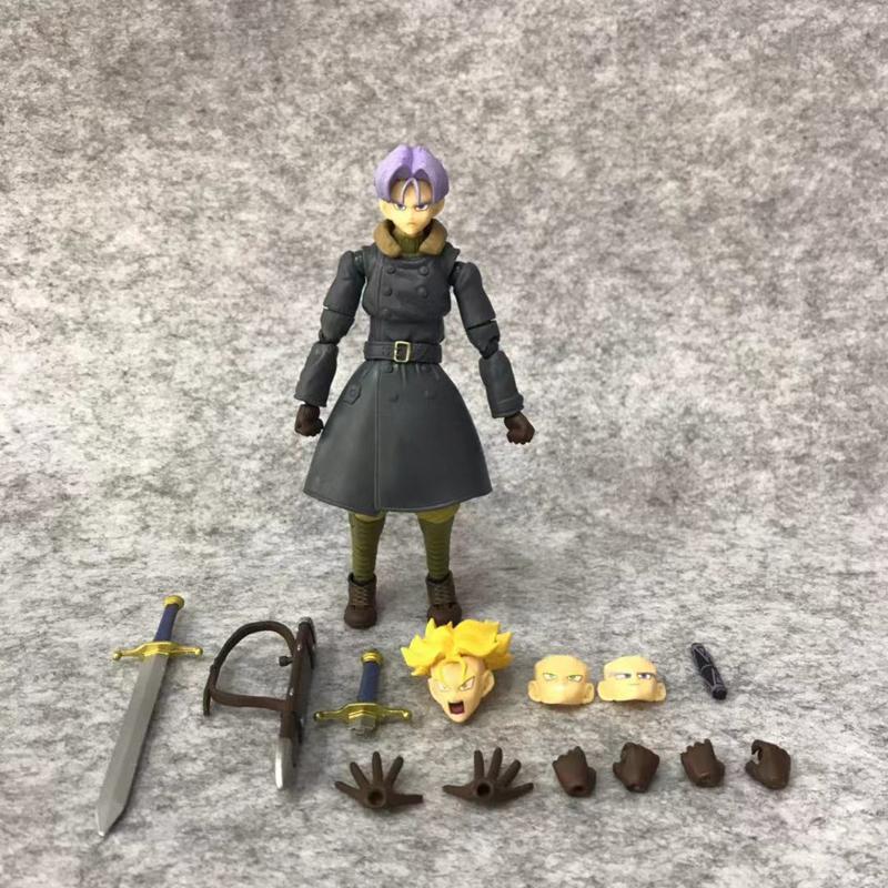 Figurine d'action 16cm Dragon Ball Super Saiyan 3 Goku SHF Anime Mobile PVC Poupée de Collection Figurine Kakarotto Son Goku Modèle Jouets