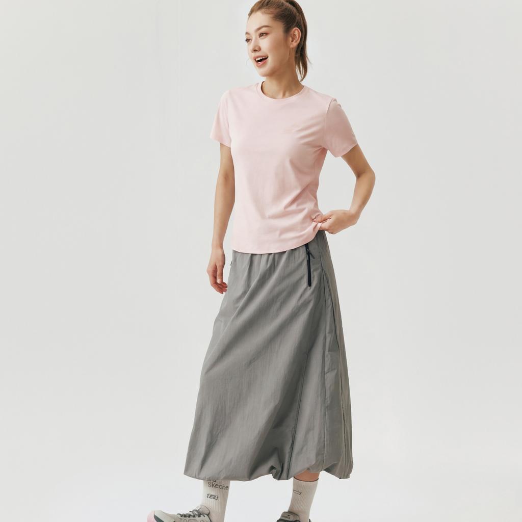 Skechers Short Sleeve Round Neck Pullover T-Shirt Women Tops P226W200-028B