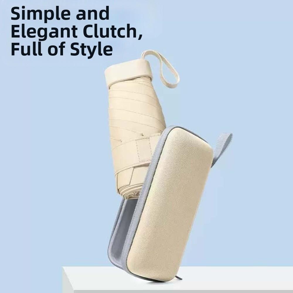 UV Protection Pocket Manual Umbrella Lightweight Compact Portable Brolly Sunshade