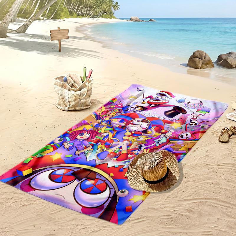 The Amazing Digital Circus Beach Towel, Soft Absorbent Quick‑Dry Towel for Beach Pool Swimming Travel Home