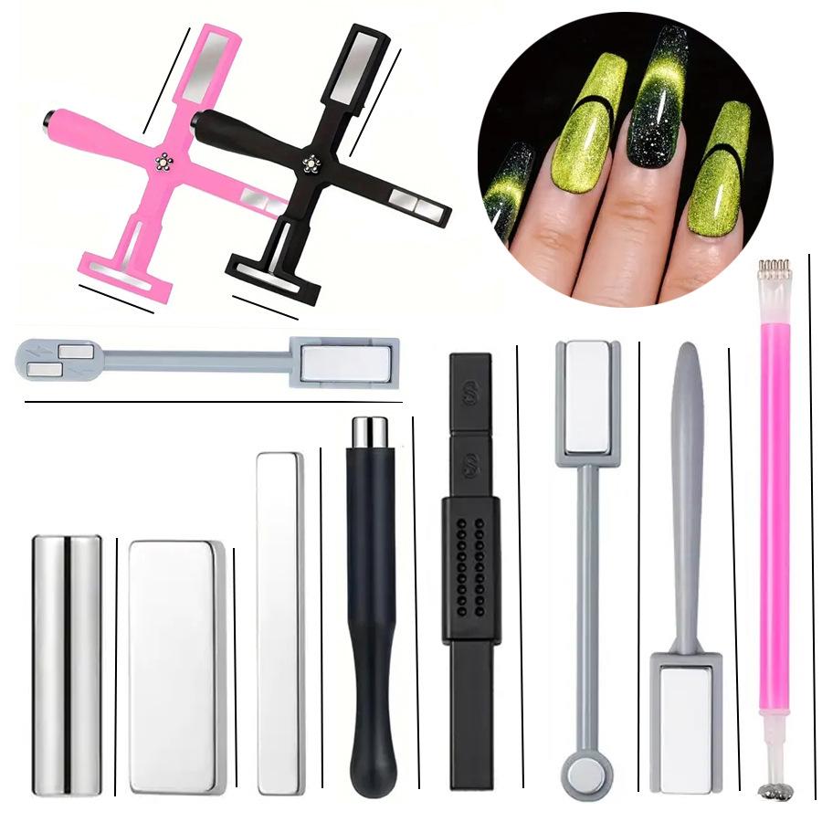 

Cross-Border Multifunctional S-Shaped Nail Art Magnet Stick