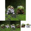 Resin Tortoise Planter With Garden Miniature For Indoor Decor And Giftgiving
