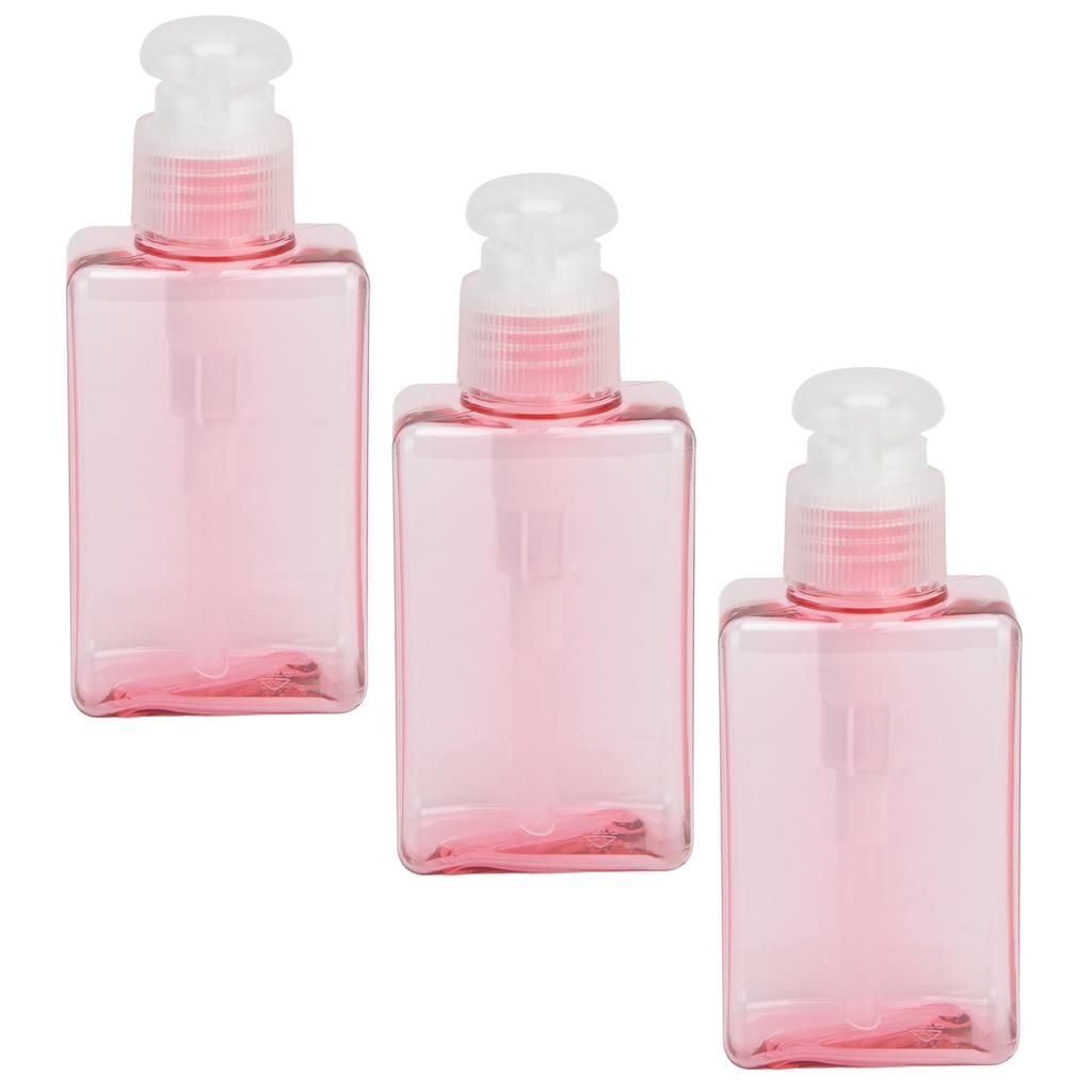 3PCS 100ml Refillable Plastic Empty Pump Bottle Lotion Soap Dispenser Liquid Container for Shampoo