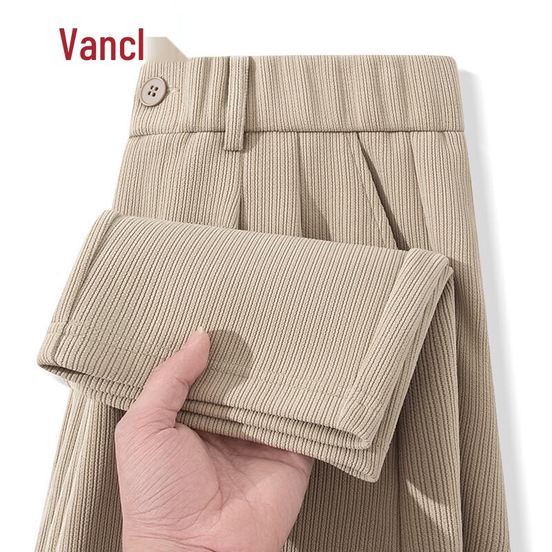 

VANCL Men s Plush-Lined Straight-Leg Casual Pants 2XL