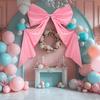 Large Satin Bow 78" x 48" Giant Bow Ribbon Tie for Christmas Birthday Party Wedding Bridal Bachelorette Graduation Room Backdrop Wall Decor