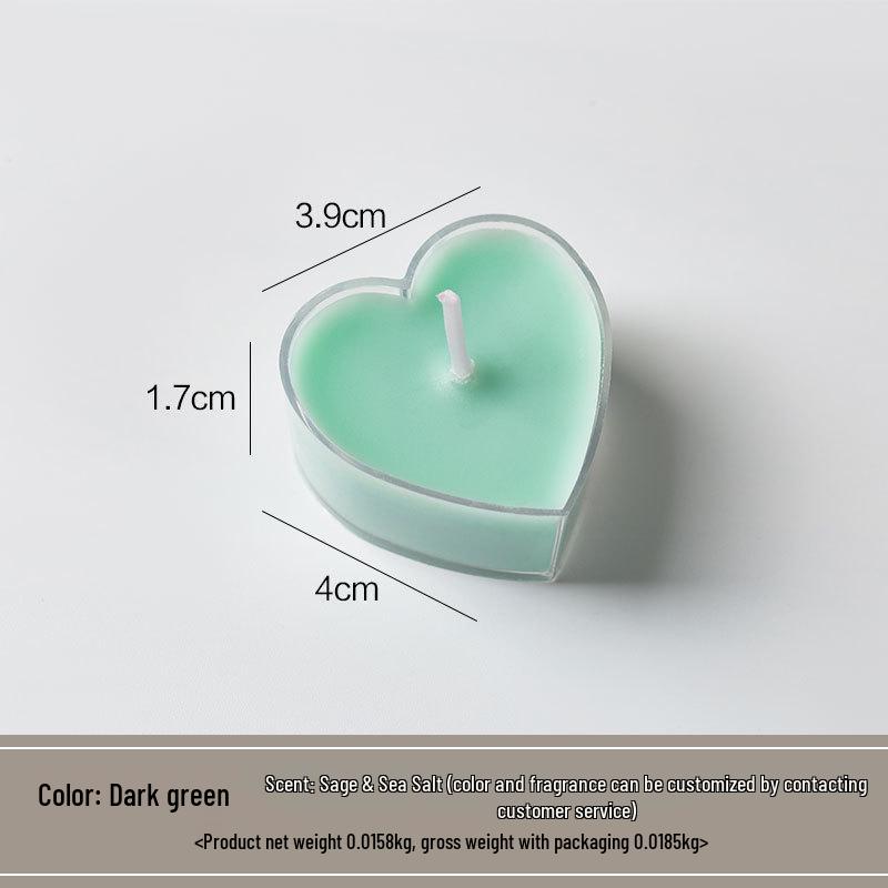 Heart-Shaped Romantic Birthday Candles: Create a Cozy Candlelight Dinner Ambiance