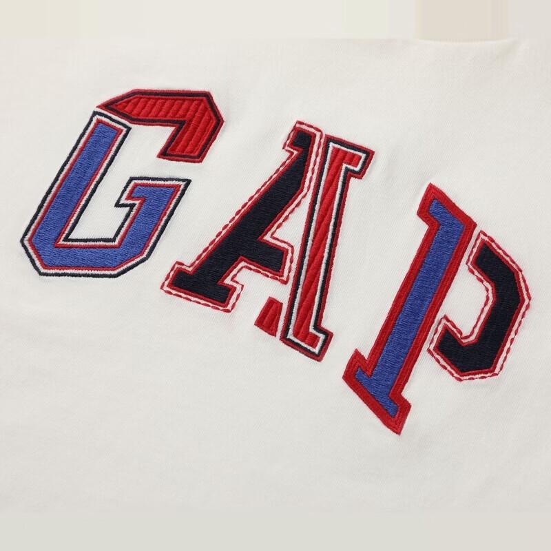 GAP Boy's Faux Two-Piece Cotton Logo Long-Sleeve T-Shirt