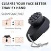 Double-Sided Silicone Face Brush – 2-in-1 Exfoliating and Massage Tool with Wrist Washband for Deep Pore Cleansing