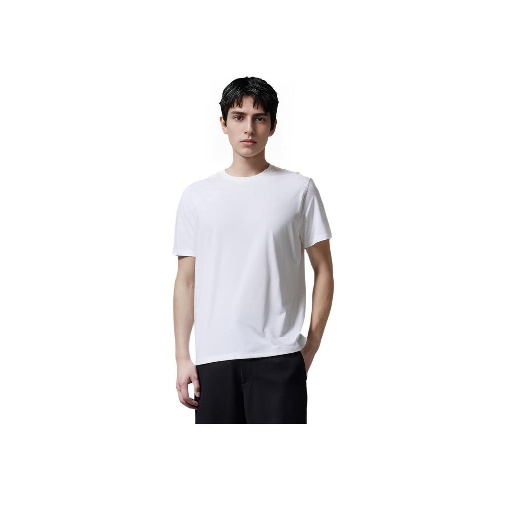 Jordan Slim Fit Cotton Crew Neck T-Shirt With Print Men Tops White AJ1159-100