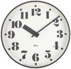 Lemnos Wall Clock Riki Public Clock Analog Aluminum White Diameter x Depth WR17-06 25.6 4.6cm