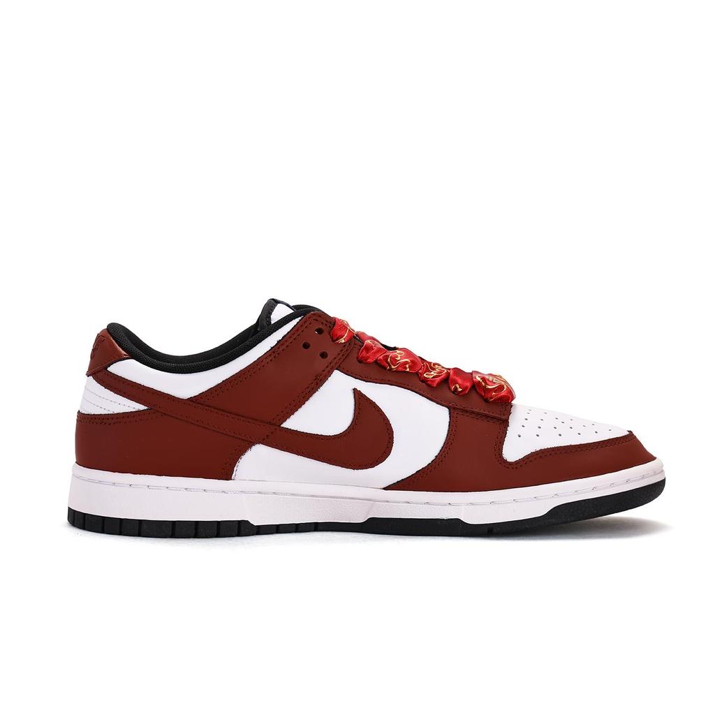 Nike Dunk Coverage Abrasion Resistant Slip Resistant Low top Skateboard Shoes Unisex White Red HF5441-100(Team59-)