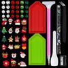 24/28 Grids Mixed Mini Christmas Gems Nail Charms Luxury Flatback Colorful Rhinestones  Nail Art