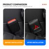 cxdjmy1 For Mitsubishi 1/2PCS Car Leather Seat Belt Buckle Anti-scratch Protector Cover Accessories Outlander Pajero Sport Lancer EX ASX