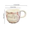 Cute Bear Ceramic Mug Hand Pinched Irregular Porcelain Coffee Cup Breakfast milk oatmeal cup Water Cup For Office Couple Gift