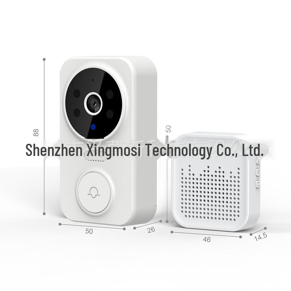 Low Power Wireless Smart Video Doorbell with WiFi and Visual Electronic Cat Eye