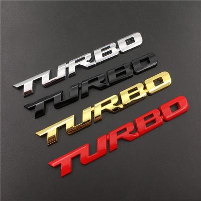 1 Pièce Universel Métal 3D Lettre Car Styling TURBO Boost Chargement Boosting Emblème Badge Autocollant Décalcomanie Accessoires Auto