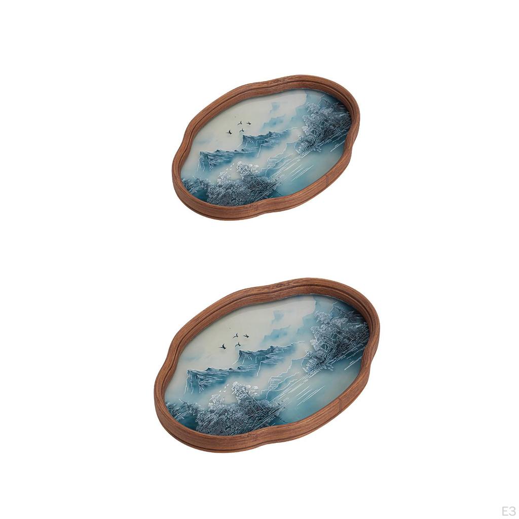 Taca do serwowania jedzenia Styl chiński Talerz na owoce Organizer na blat Przenośny do herbaty dla restauracji