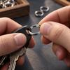 10pcs/lot 2 Colors Titanium Alloy Key Ring 12mm EDC Outdoor Tool New Titanium Keychain