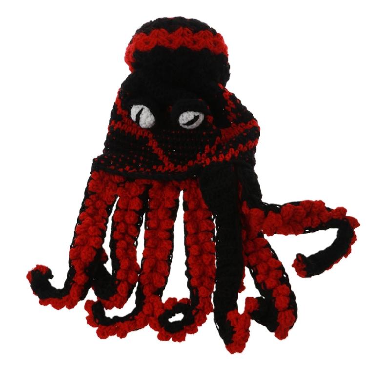 Fun Octopus Knit Gradient Beanie Hat Halloween Costume Cover Cap for Men Women