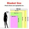 Top Pick Horse Print Flannel Blanket - Super Soft Lightweight Machine Washable Sofa Travel Gift