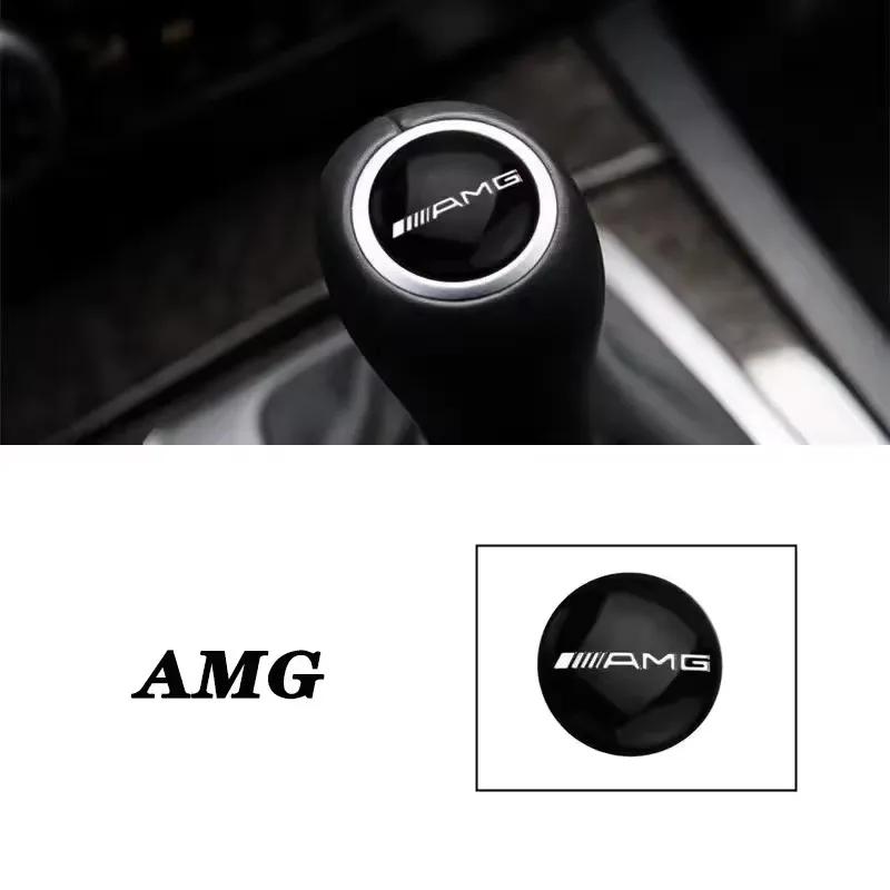 

Car Accessories Gearbox Control Lever Sticker Shift Handle Decals AMG C E SClass For Mercedes Benz W204 W205 W203 W211 W212 W213 1Pcs