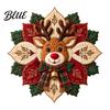 Vánoční střed stolu Šití Sváteční DIY sada Látka Poinsettia Dekor Prošívaný květinový patchwork Ozdoba Materiály