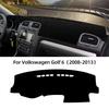 Dashboard Cover Pad for Golf Mk6 2008-2013 Sunshade Protector Anti-UV Dash Mat Non-Slip Interior Panel