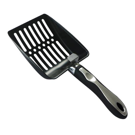 Stainless Steel Cat Litter Scoop with Deep Shovel Long Handle Slotted Litter Scooper Heavy Duty Non-stick Poop Sifting Shovel Sifter Pet Supplies